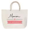Beach Bag - PLANETEE - Rope Handle Manon On Vacation - Cotton - Large Capacity - Printed In France