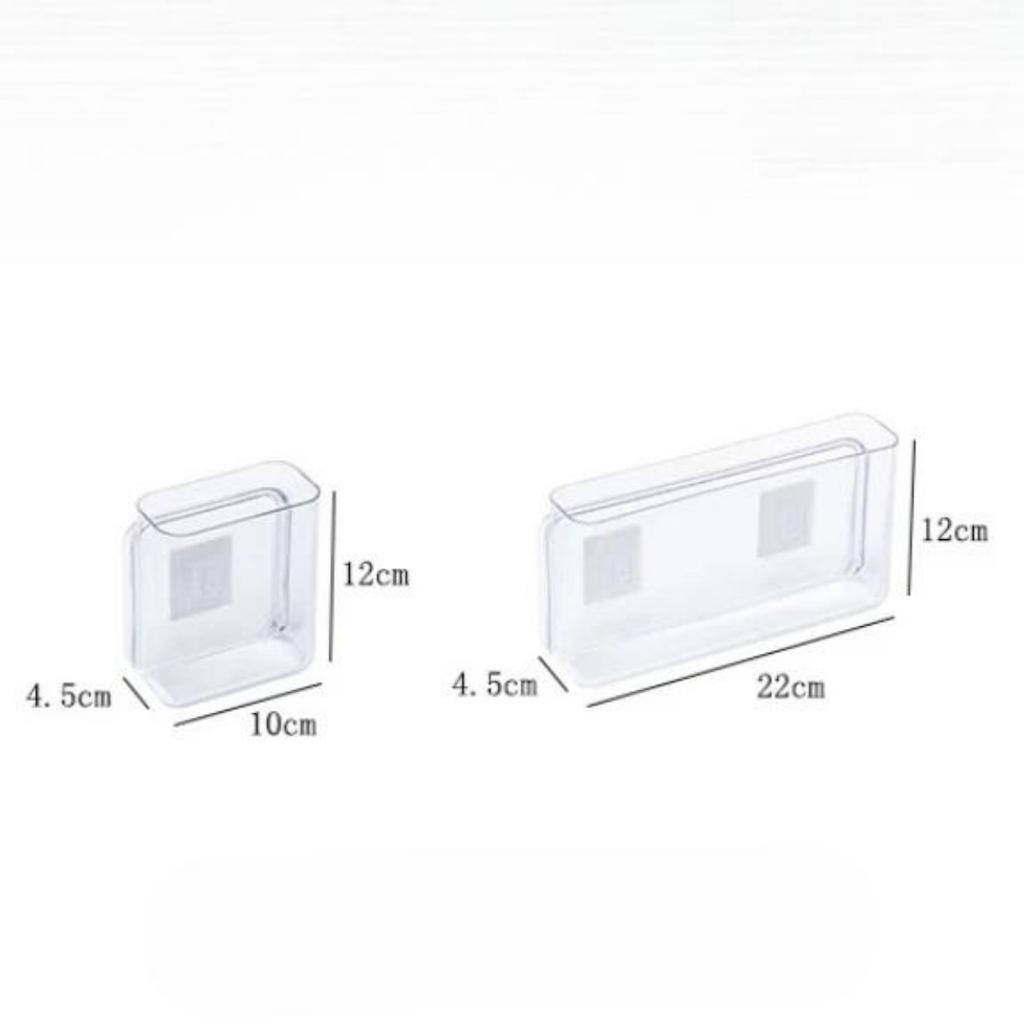 Transparent Desktop Storage Box Cosmetics Office Supplies Student Dormitory Pen Holder Bathroom Wall Hanging Shelf Punching Free