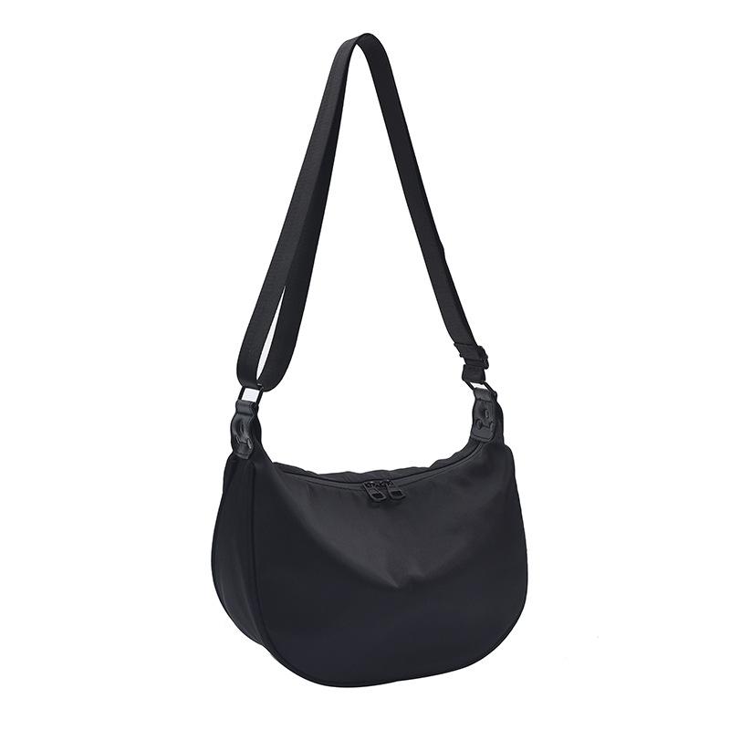 Hochwertige einfarbige vielseitige schräge Span-Tasche Damen große Kapazität Pendler-Umhängetasche einfache Damentasche Freizeit-Sport-Paar-Tasche