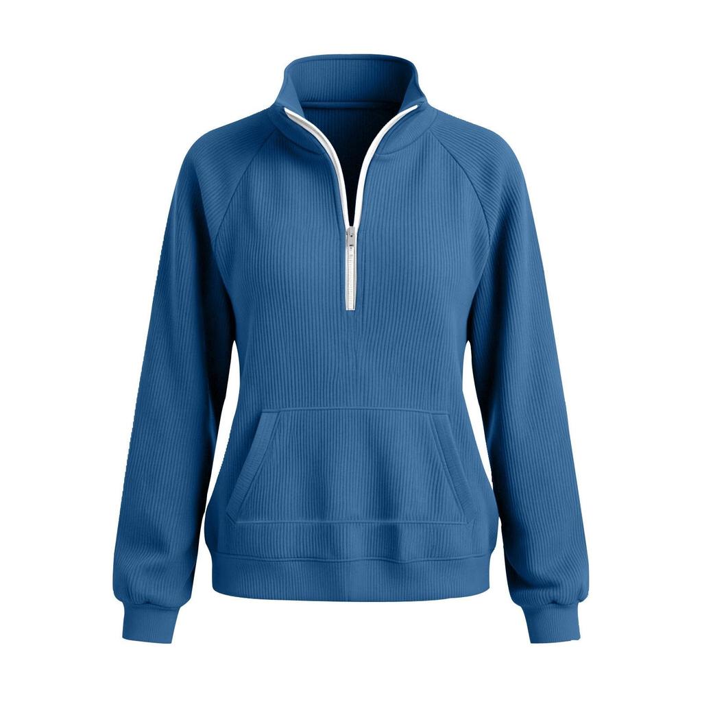 Women's Casual Color Sweatshirt for Everyday Wear