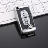 Leather TPU 2 3 Buttons Car Remote Key Case Protect Cover for Peugeot 107 207 307 307S 308 407 607 for Citroen C2 C3 C4 C5 C6 C8