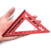 Triangle Ruler Aluminum Drafting Triangle Square Ruler 45/90 Degree Right Angled Woodworking Math Geometry Tool