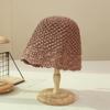 Hat Female Weave Petals Along Straw Hat Female Summer Sun Hat Small Bucket Fisherman Hat