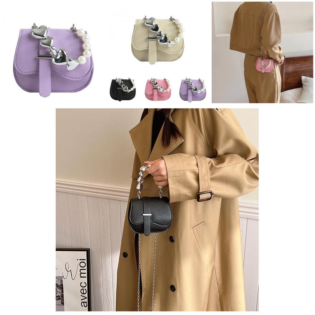 Stylish Minimalist Saddle Bag Women's Cross-border Trend Small Pu Shoulder Bag