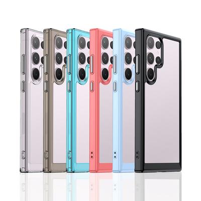 For Samsung Galaxy S24 Ultra Case For Samsung S24 Ultra 5G Cover Colorful Soft Edge Silicone Transparent Bumper For S24 Ultra