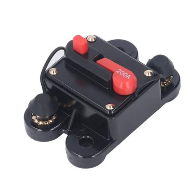 Circuit Breaker Manual Reset 14in Overcurrent Protection DC 12?48V for Vehicle Motor 200A