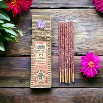 6x Rose Resin On Stick Incense 8 Pack
