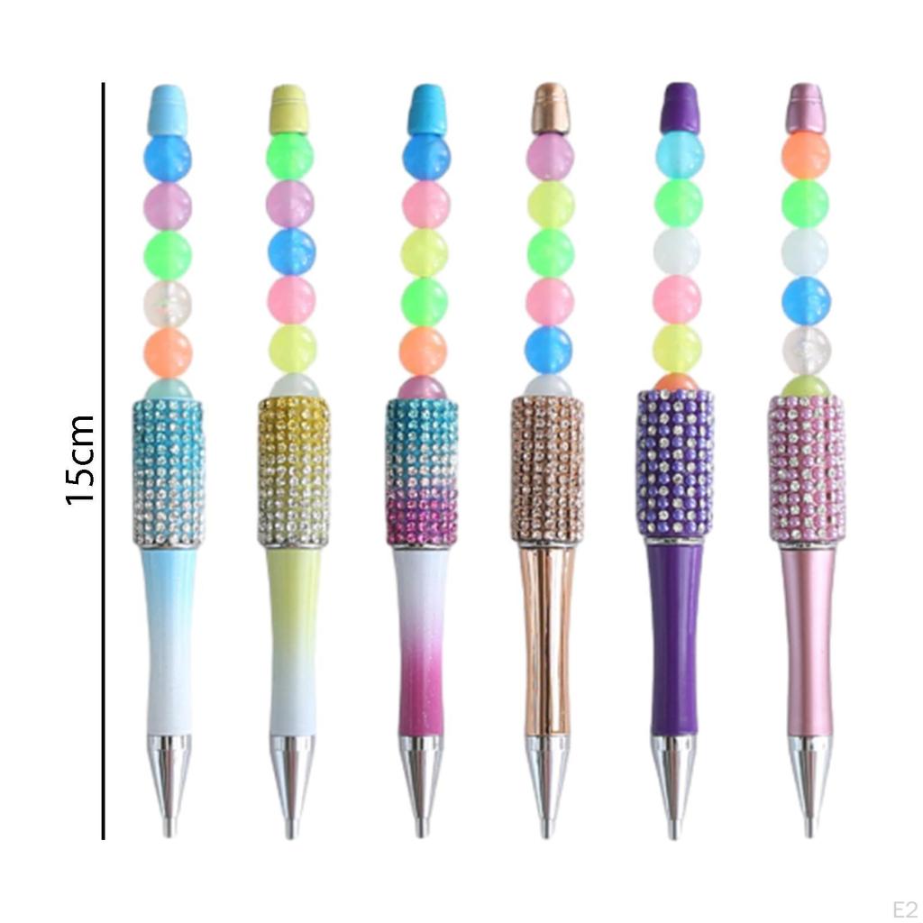 6 ks Diamantové umělecké pero Korálkové Pohodlný Úchop Bodové Vrtací Řemeslné Příslušenství pro DIY