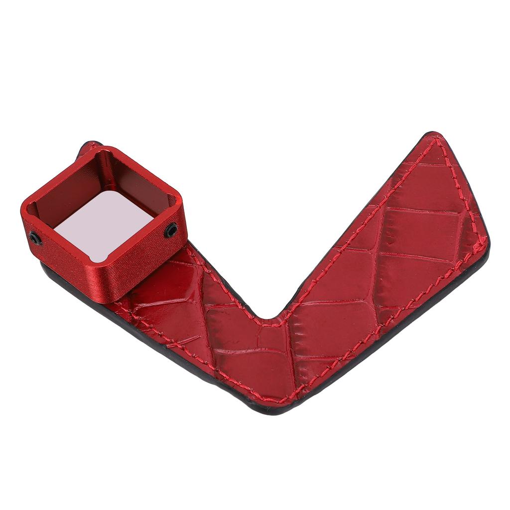 Porta-gesso da biliardo Clip Magnetica Portatile Sezione Singola Custodia per Gesso da Stecca da Pool con Clip da Cintura per Sala Biliardi Rossa