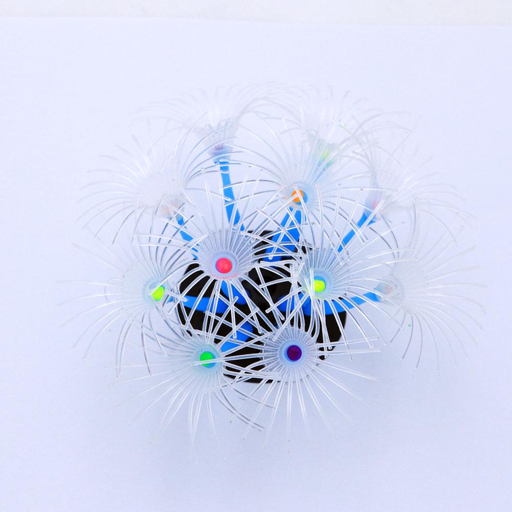Aquarium Silicone Coral-Sunflower Ornament - Soft Body, Trendy Design