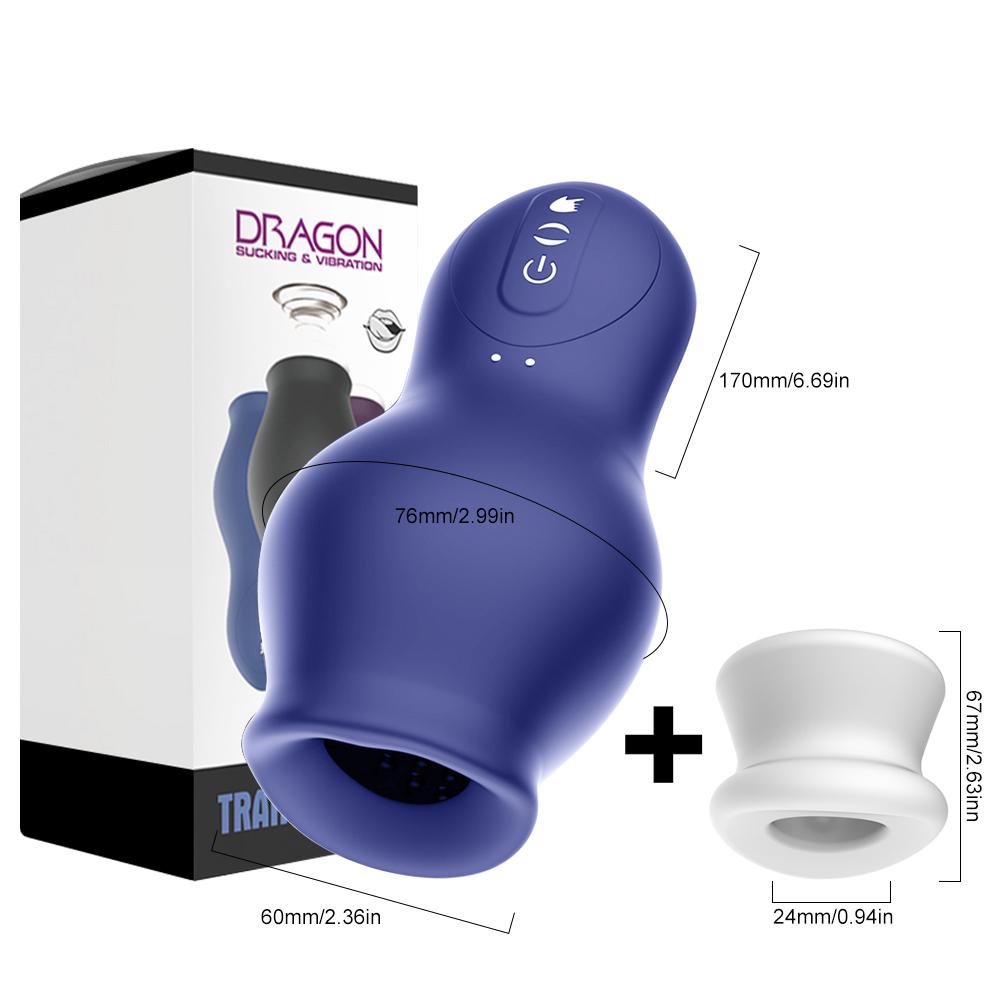 Masturbator For Men Automatic Sucking Male Machine Oral Vaginal Penis Vibrator Sex Toy For Men Masturbation Cup Blowjobs Machine
