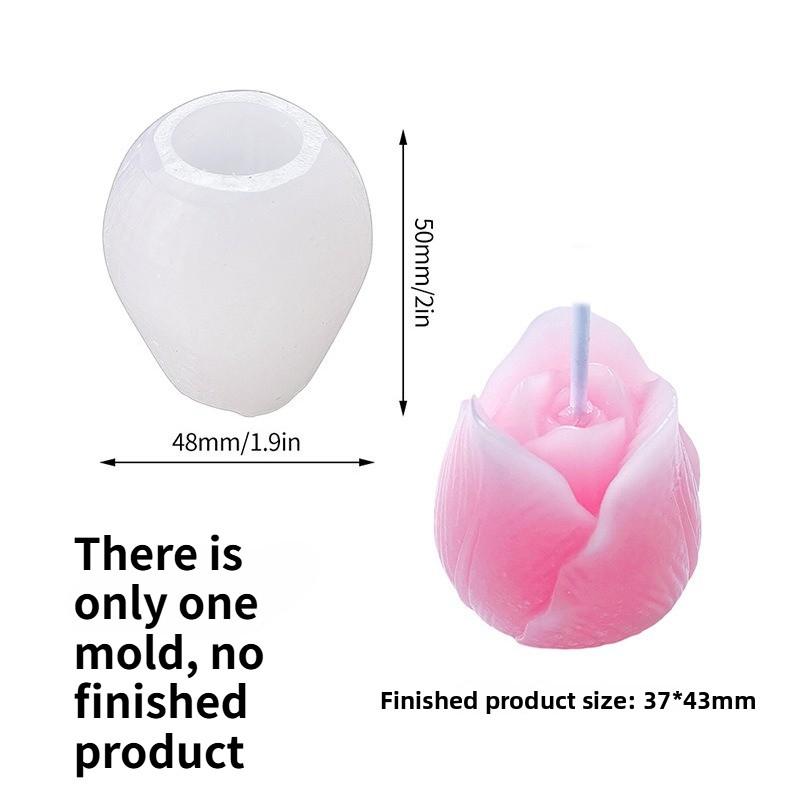 1pc Flower Silicone Mold Aromatherapy Candle Baking Cake Rose Mousse Epoxy Resin DIY Craft Making Tool