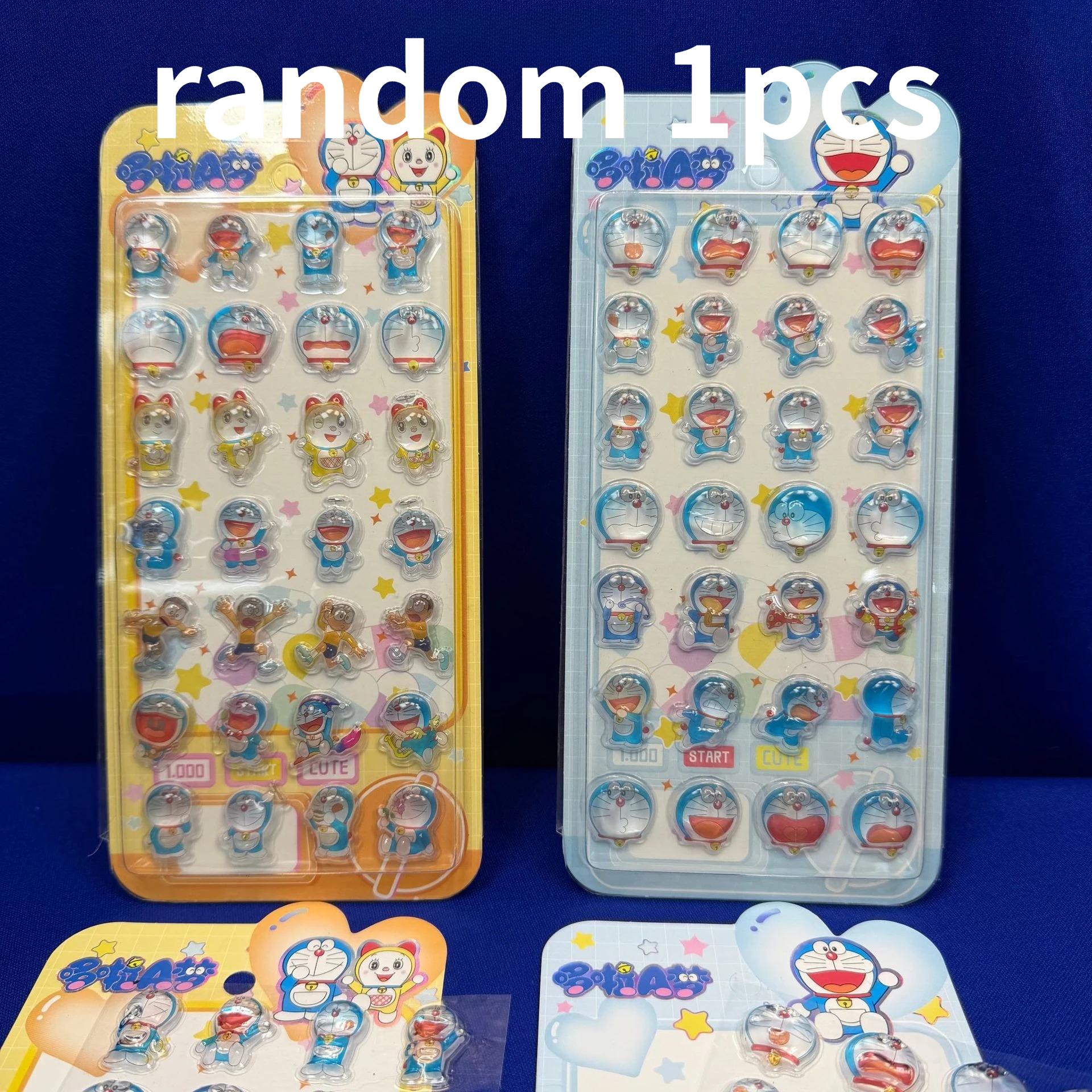 Новые 3D стереоскопические хрустальные наклейки Дораэмон Детские творческие блокноты Стереоскопические декоративные наклейки