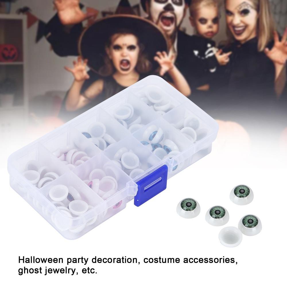 100 шт. Полукруглые Глаза Куклы Разноцветные Разноцветные Глаза DIY Глаза для Поделок Хэллоуин Украшения S
