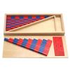 Montessori Math Teaching Aids: Small Wooden Red & Blue Number Rods for Number Concept Cognition and Education