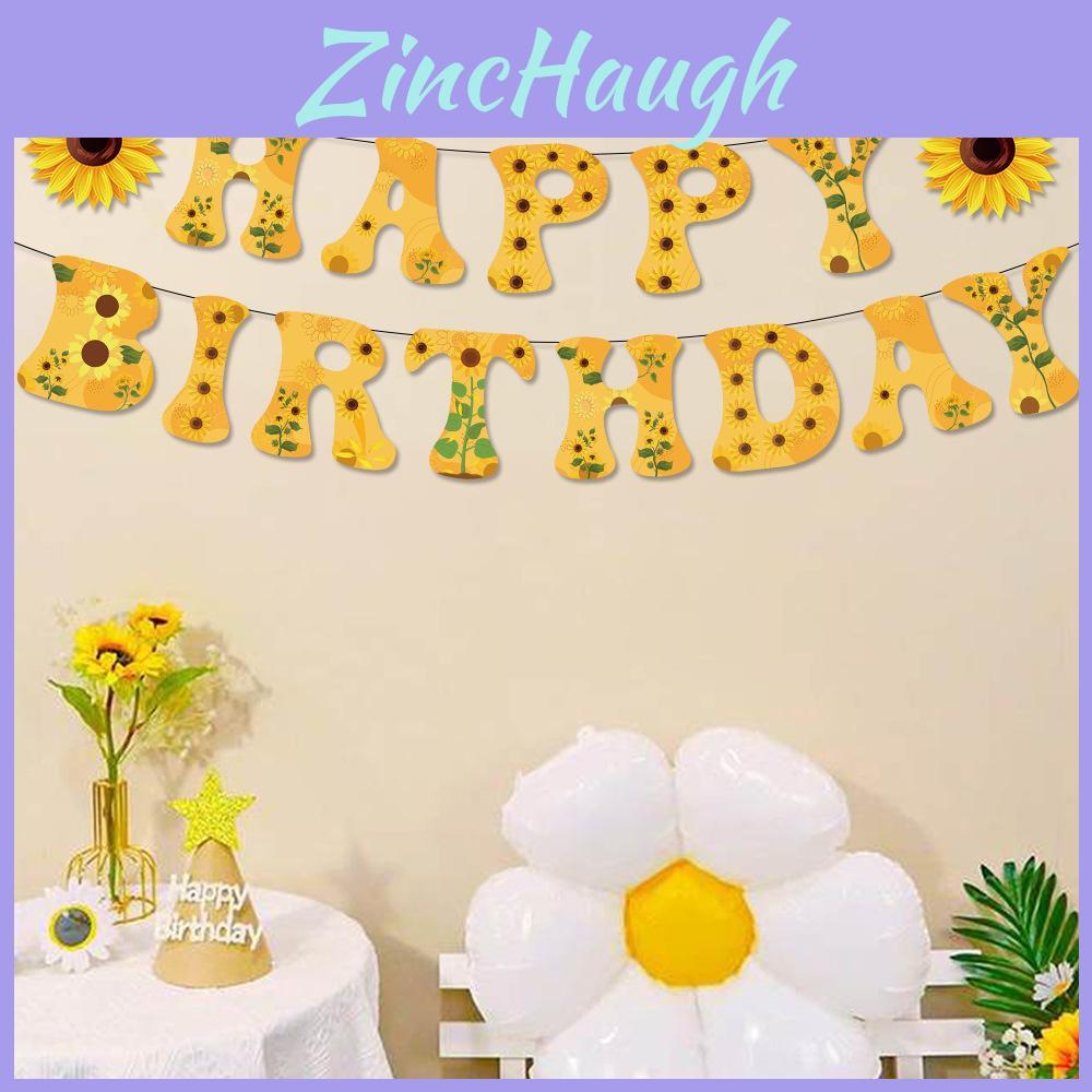 Sunflower Letter Banner For Celebration Decorations With Paper Fabric For Event Planning Use