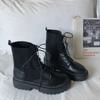 Fashion Sock Boots Lace-up Black Female Ankle Boots Punk Style Footwear with Laces Short Shoes for Women Fashion 2025 New Botines Mujer