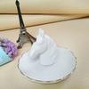European Style Dressing Table Golden Animal Horse Rabbit Ceramic Jewelry Storage Tray Jewelry Storage Box