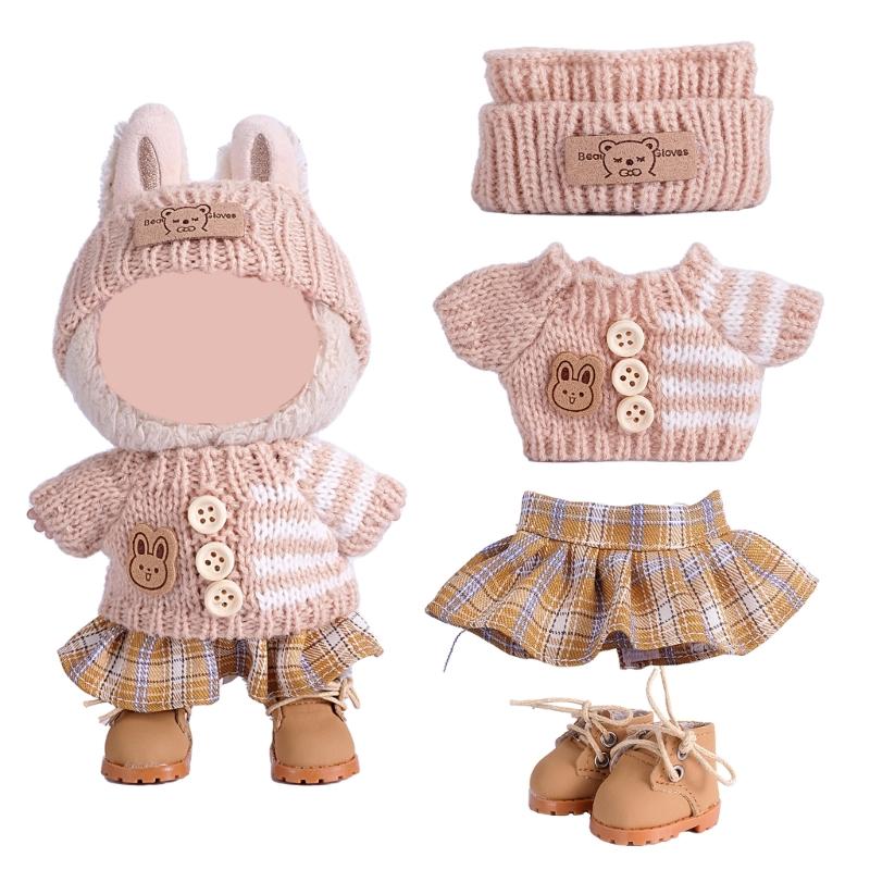 Fashion Doll Clothing Set For Anime Figure Doll 17cm Standing Doll Display Children Interactive DressingUp Doll Clothes