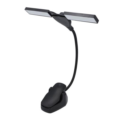 Foldable Music Stand Light with 3 Adjustable Brightness Levels, Clip-on Piano Light, Music Light with Eye Care Beads for Piano, Guitar, and Other Inst
