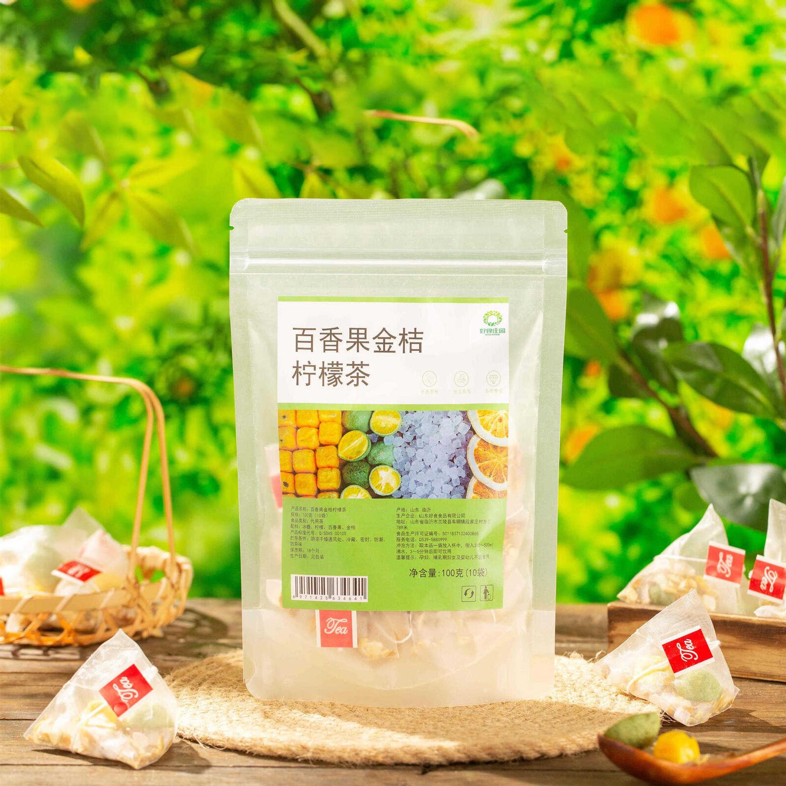 Чай из красной фасоли, семян коикса и такахо 120 г Passion Fruit Kumquat Lemon Tea 100g (10 bags)