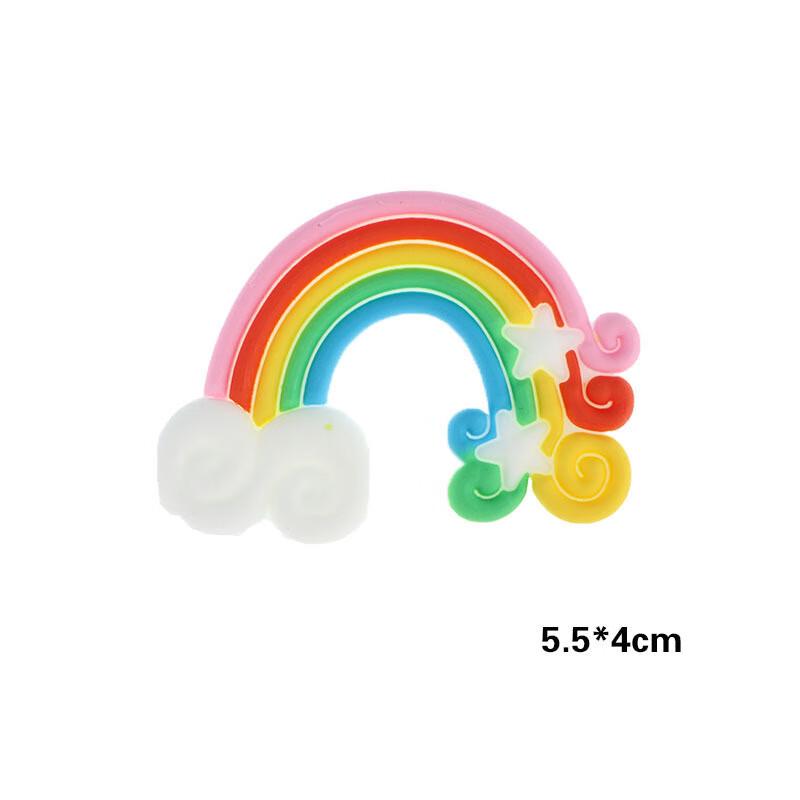 Rainbow Star Soft Glue Cake Toppers
