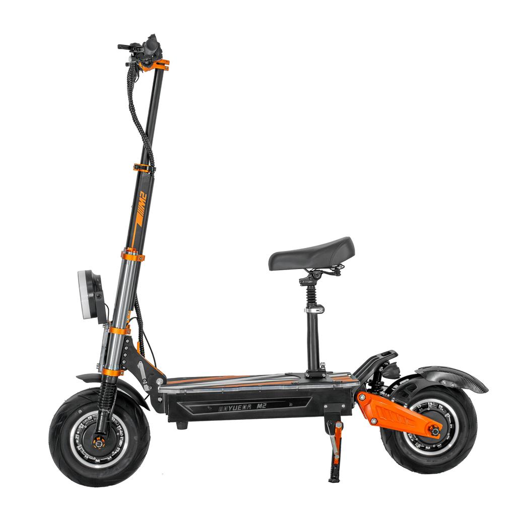 BOYUEDA M2 Urban electric scooter 5000W dual motors 72V 40Ah battery 12-inch tubeless explosion-proof tires hydraulic disc brakes.