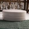 Round White Faux Porcelain Acrylic Paint Palette with Lid for Watercolors