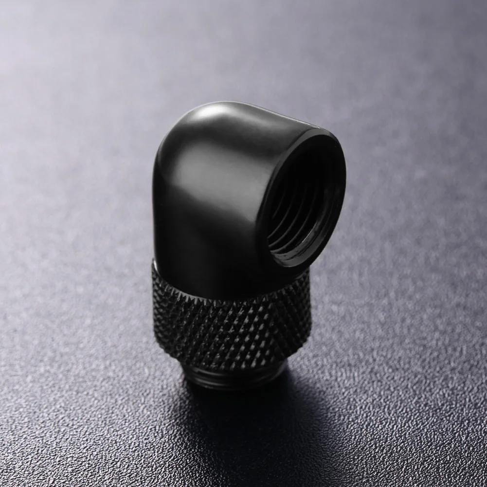2PCS G1/4 Thread Rotating 90 Degree Elbow Fitting Adapter Rotary Fitting Water Cooled Connector for PC Water Cooling System