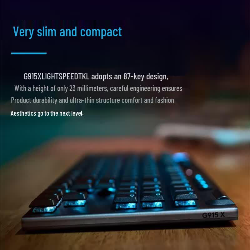 Logitech G G915 X LIGHTSPEED TKL Low-Profile Wireless RGB Gaming Keyboard