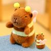 Cute Bee Capybara Plush Keychain With Vibrating Wings For Kids And Collectors