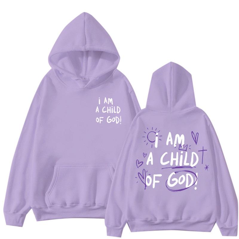 Drop Shoulder Fleece-Lined Hooded Pullover Sweatshirt M