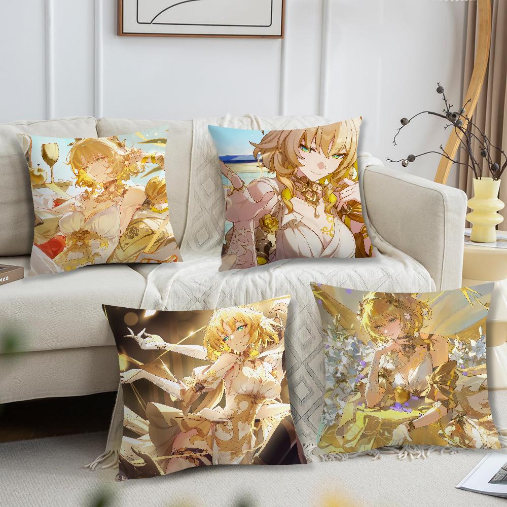 Spiel Honkai Star Rail Aglaea Ageullaia Kissenbezug weicher Kissenbezug für Sofa Wohnzimmer Homeoffice Deko Schutzhüllen