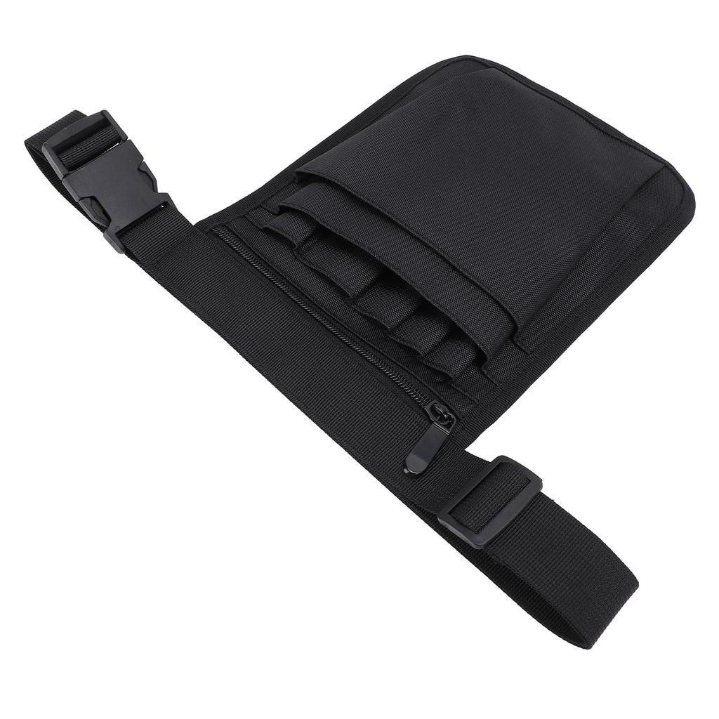 Fanny Pack Black 900D Nylon Multifunctional Portable Toolkit Belt Organizer Bag for Pens Markers