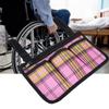 Wheelchair Side Bags Tool Bag Multiple Pocket Storage Pouches Armrest Accessories Rose Red