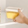 Butter Storage Box with Lid Stainless Steel Cutter Freshness Keep Food Container for Refrigerator