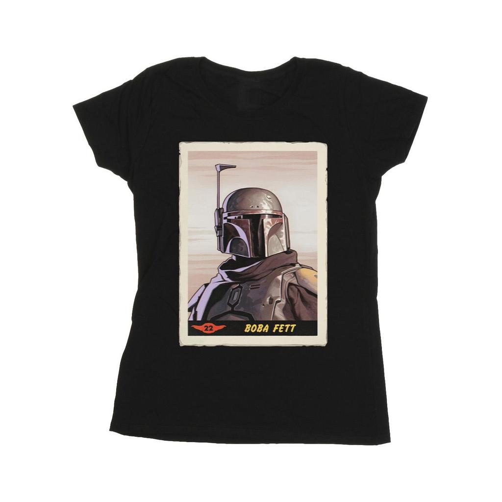 Star Wars Womens/Ladies The Mandalorian Boba Fett Cotton T-Shirt