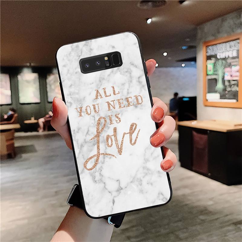 

YNDFCNB Art Белый Черный Розовый мраморный чехол для телефона Samsung Note 3 4 5 7 8 9 10 20 pro lite ultra Oppo A9 2020 Vivo Y91C