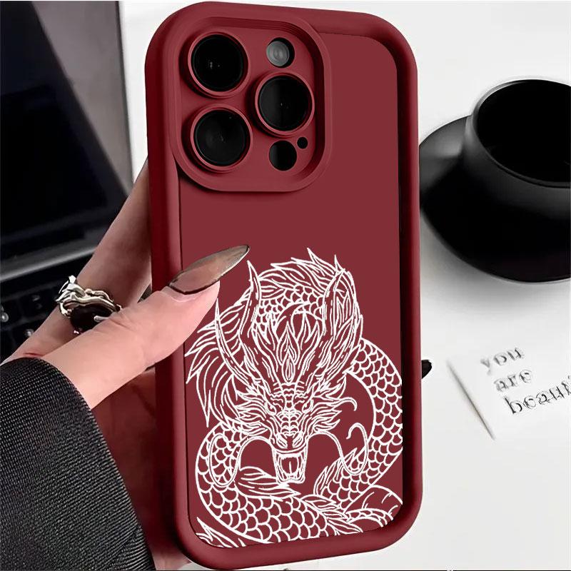 

Case For iPhone 5 5S 7 8 Plus SE3 2022 SE 2016 2020 2022 XR X XS Max Full Package Shockproof Silicone Soft Dragon Phone Cover iPhone XR