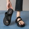 Pinch Slippers New Summer with Skirt Thick-soled Sandals
