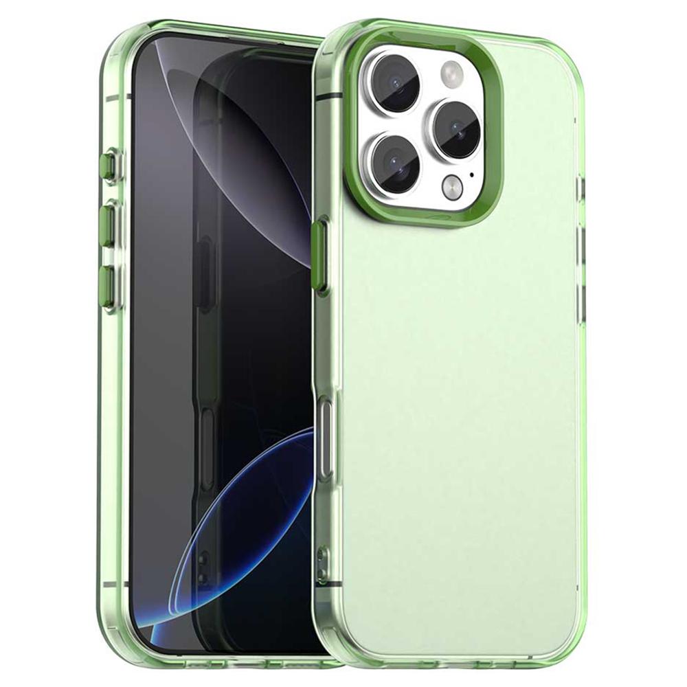 For iPhone 16 Pro Case PC+TPU+PET Matte Anti-Drop Phone Back Cover