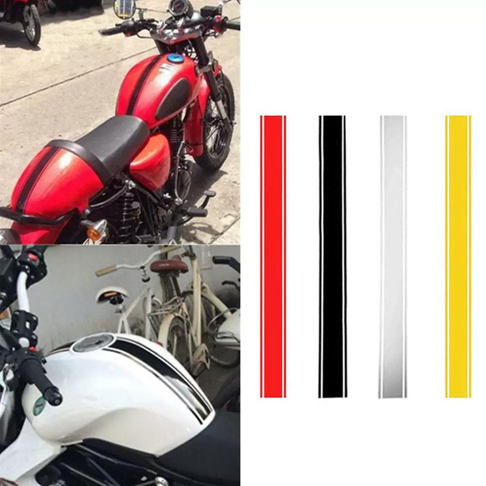 1PCS Motorcycle Stickers 50*5cm Tank Cowl Vinyl Waterproof Stripe Pinstripe Decal Sticker For Racer Motor Styling Decorations