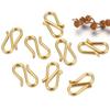 20pcs Stainless Steel S Shape Clasps Gold Color DIY Necklace S Hooks Bracelets Connectors Jewelry Making Finding Wholesale