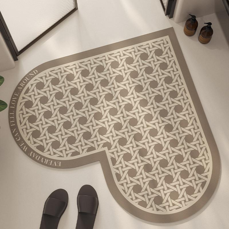 French Superior Bathroom Floor Mat Entry Door Toilet Toilet Toilet Door Non-slip Absorbent Diatom Mud Foot Mat