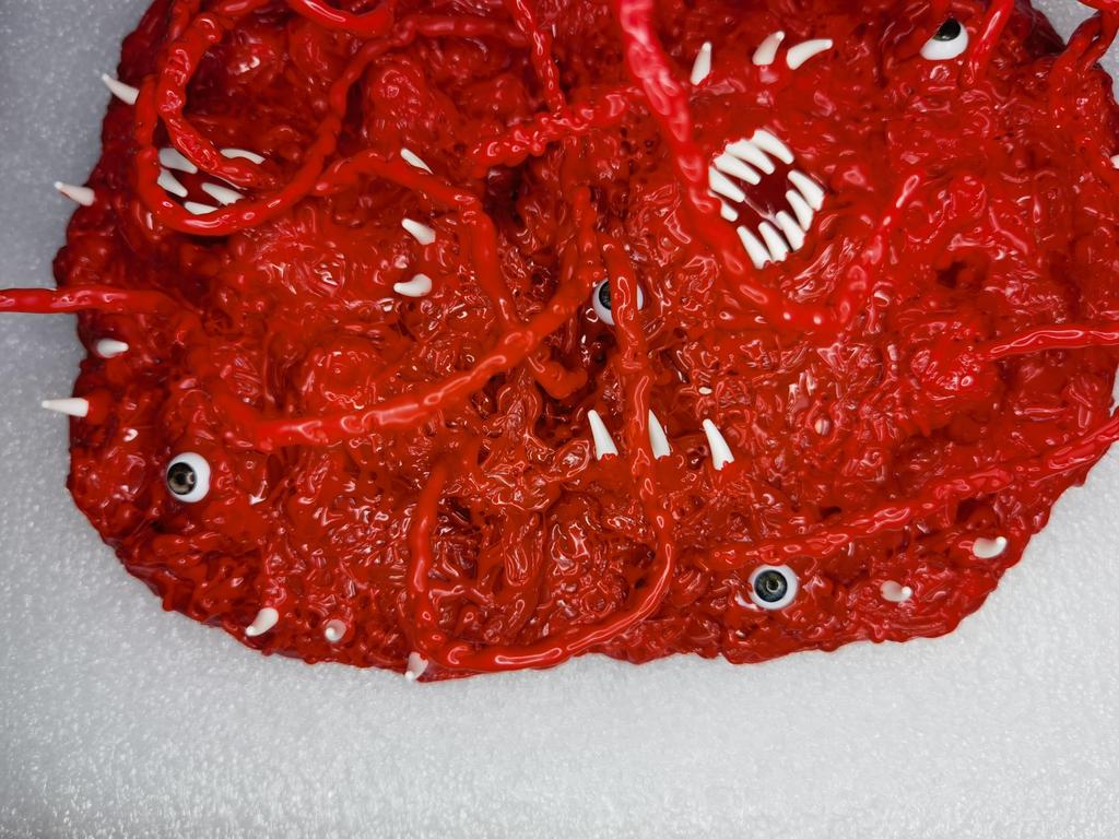 AIEK 1/12 Scale Genbu Machine Girl Head, Weapon, Otherworldly Tool, Bizarre Tentacles, Handmade Resin Painted, DIY Magical Modification, Base