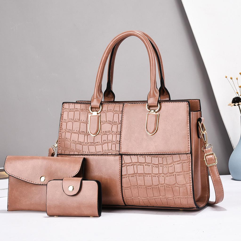 3pcs Women's Bag Set Fashion Trend Female Handbag Totes Crossbody Shoulder Messenger Bag For Shopping Party Date Clutch Purse