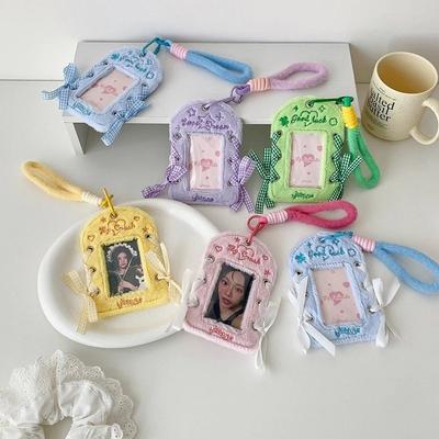 Hanging Decoration Photo Photocard Frame Plush Card Protective Case  Card Decor
