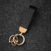 Keychain Pendant, Carbon Fiber Car Key Chain with Anti-Lost D-Ring, Universal Keychain for Men And Women