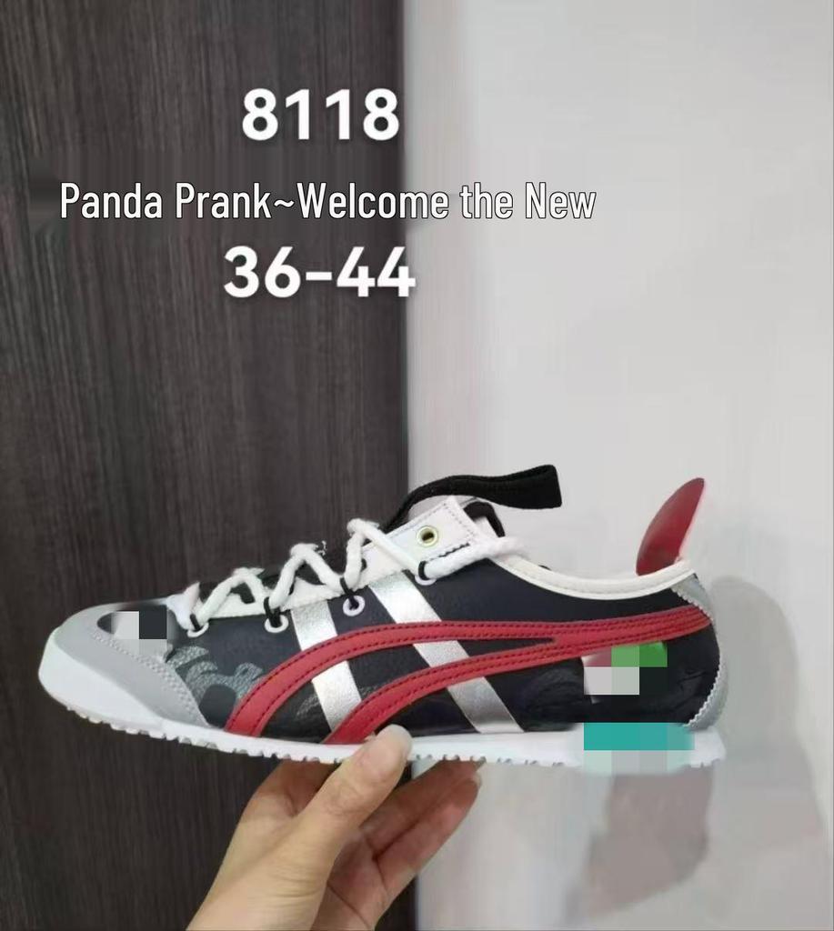 Onitsuka Tiger Panda Mischief Low-Top Canvas Sneakers for Men & Women - Free Shipping