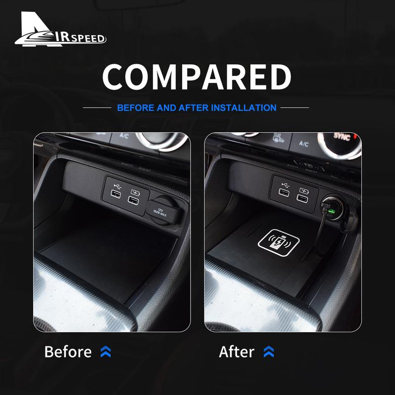 Car Wireless Charger for Honda Civic 11th Gen   Mobile Phone Fast 15W Charging Holder for Charger Board Accessories